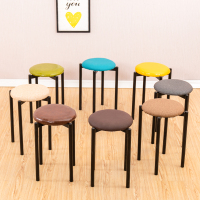 尋木匠可叠放圆凳子家用板凳时尚创意小凳子现代餐桌凳成人轻奢铁艺餐凳