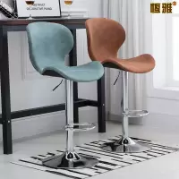 尋木匠吧台椅家用高脚凳实木靠背吧台凳升降吧椅高凳子前台酒吧椅子吧凳