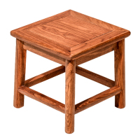 尋木匠红木家具花梨木小凳子小方凳刺猬紫檀实木板凳中式圆鼓凳矮凳