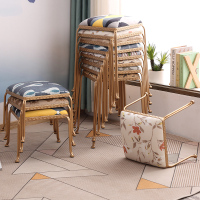 尋木匠布艺凳子时尚创意客厅小椅子家用高方形凳软面餐桌凳板凳现代简约