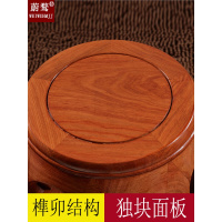 尋木匠红木鼓凳实木圆凳中式茶几小矮凳花梨木专用古筝凳鸡翅木换鞋凳子