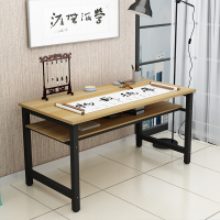 尋木匠简约书法桌绘画桌课桌椅培训桌双层学习桌家用书桌电脑桌学校