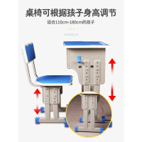 尋木匠高中小单双人学校课桌椅升降补习培训辅导班厂家直销书桌