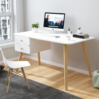 尋木匠电脑桌台式家用卧室书桌简约现公桌简易写字桌实木腿桌子