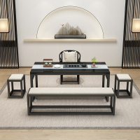 尋木匠新中式实木原木茶桌椅组合办公室功夫喝泡茶桌简约禅意茶艺台茶几