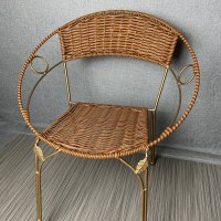 尋木匠藤椅单人小藤椅子阳台成人靠背椅家用藤椅茶几凳子户外桌组合腾椅