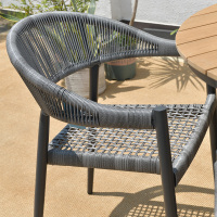 尋木匠 户外桌椅北欧藤椅组合庭院花园咖啡外摆露台室外休闲桌椅