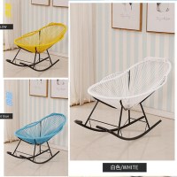 尋木匠藤椅摇椅摇摇椅躺椅大人午睡懒人阳台家用滕编网红老人彩色睡椅子