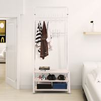 尋木匠厅衣帽架卧室挂衣架铁艺多功能客厅落地衣架鞋柜组合挂包置物架