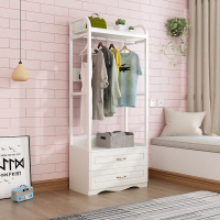 尋木匠欧式衣帽架鞋柜衣柜移动单人床头柜带抽屉宿舍落地挂衣