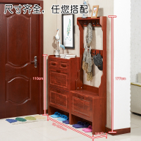 尋木匠鞋柜带衣架一体简约现代厅翻斗柜地中海24cm鞋柜挂衣架组合