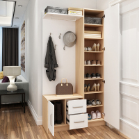 尋木匠鞋柜现代简约厅柜挂衣架客厅隔断玄关柜储物柜衣帽柜带穿衣镜子