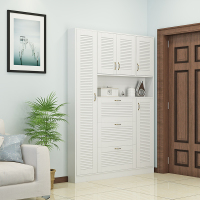 尋木匠进整体超薄鞋柜窄款翻斗式收纳挂衣帽架带穿衣镜子一体家用口