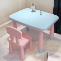 尋木匠双层防滑塑料餐桌椅套装 幼儿园写字桌椅玩具桌 1套