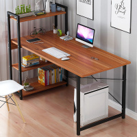 尋木匠新疆电脑桌书桌书柜一体桌家用卧室办公桌客厅简约写字桌组合