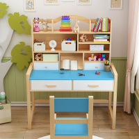 尋木匠实木书桌小学习桌家用写字桌椅套装男孩女孩作业课桌简约