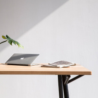 尋木匠实木办公桌家用书桌电脑桌书桌写字桌现代简易桌子带挂钩桌椅组合
