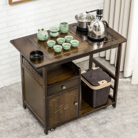 尋木匠移动茶台茶几家用茶桌客厅带轮小茶桌竹茶盘功夫茶具套装自动