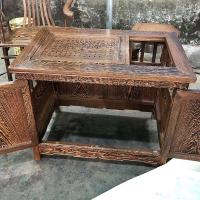 尋木匠阳台茶桌椅组合鸡翅木家具红木茶台实木功夫茶几新中式小户型家用