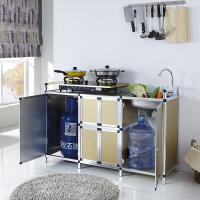 尋木匠加厚厨房水柜洗菜盆柜不锈钢铝合金简易橱柜组合厨柜碗柜厨房柜