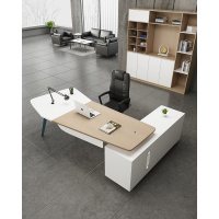 尋木匠新中式老板桌办公桌简约现代经理桌桌椅组合大班台总裁办工桌单人