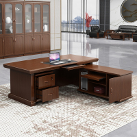 尋木匠成都1.6米班台中式单人办公台油漆主管小型老板总裁经理电脑桌椅