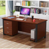 尋木匠老板桌子商用 办公室大气简易总经理总裁商务办公桌单人简单便宜