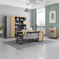 尋木匠伟豪老板桌办工桌简约现代单人经理桌主管桌椅组合北欧风办公桌