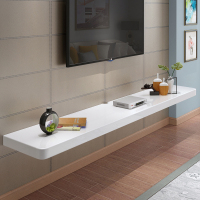 尋木匠墙上置物架客厅电视背景墙壁挂墙面装饰悬挂简易电视柜烤漆一字板