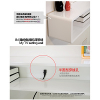 尋木匠挂墙电视柜壁挂小户型烤漆搁板电视机顶盒置物架客厅卧室墙上隔板