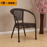 尋木匠藤椅单人藤椅子靠背椅老人单个家用椅子户外现代简约铁艺藤椅组合