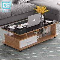 尋木匠段氏茶几钢化玻璃茶几简约现代客厅简易小户型茶几长方形桌子