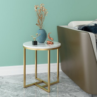 尋木匠大理石沙发边几角几客厅收纳小茶几圆形床头桌网红轻奢迷你小桌子