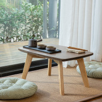 尋木匠实木飘窗桌北欧窗台床上炕桌简约茶桌阳台电脑矮书桌榻榻米小茶几
