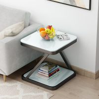 尋木匠北欧迷你角几简约现代创意钢化玻璃小茶几卧室小方桌沙发边几