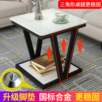 尋木匠阳台小茶几简约现代家用沙发边几小户型客厅方形玻璃茶桌创意角几