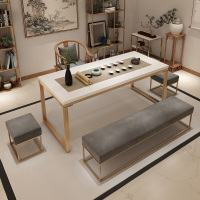 尋木匠现代新中式茶桌椅组合套装实木简约现代禅意功夫茶台家用泡茶桌子