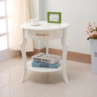 尋木匠简约美式电话几沙发边几角几欧式沙发边桌小圆桌茶几花架电话架桌