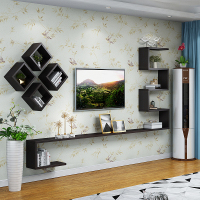 尋木匠创意电视柜壁挂组合现代中式客厅背景墙柜装饰置物架挂柜挂墙吊柜