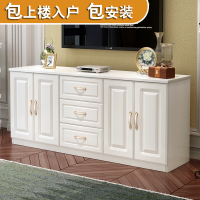 尋木匠实木电视柜现代简约高款白色储物柜客厅组合地柜卧室电视柜小户型