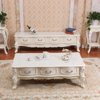 尋木匠欧式茶几电视柜组合实木简欧小户型液晶电视机柜简约客厅地柜家具