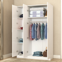 尋木匠简易衣柜现代简约家用卧室实木组装出租房用木质收纳柜子衣橱