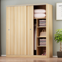 尋木匠衣柜推拉现代简约卧室简易组装大衣橱实木定制衣柜出租房用