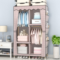 尋木匠衣柜简易布衣柜实木组装布艺小号单人宿舍小孩衣橱加厚型