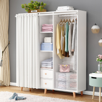 尋木匠衣柜简约现代经济型组装北欧实木质卧室宿舍出租房收纳大衣橱