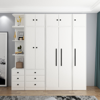 尋木匠定制衣柜现代简约实木质简易出租房用经济家用卧室组装大衣橱