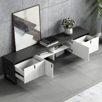 尋木匠轻奢电视柜茶几组合套装北欧风简约后现代超薄窄实木卧室电视机柜