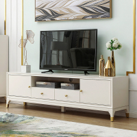 尋木匠轻奢美式实木电视柜茶几组合套装樱桃木小户型现代简约客厅家具