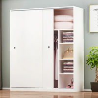 尋木匠推拉衣柜现代简约卧室简易组装大衣橱实木板式移定制衣柜