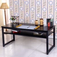 尋木匠书画桌书法桌画案画台电脑桌双层书桌长桌练字桌子员工培训课桌